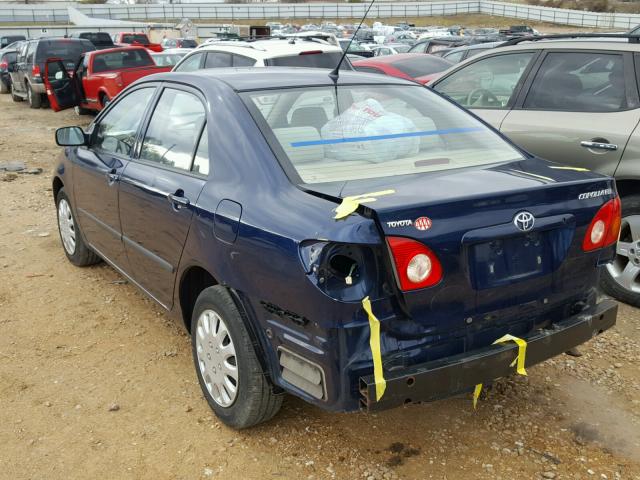 1NXBR32E64Z310687 - 2004 TOYOTA COROLLA CE BLUE photo 3