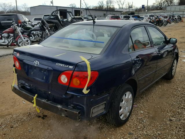 1NXBR32E64Z310687 - 2004 TOYOTA COROLLA CE BLUE photo 4