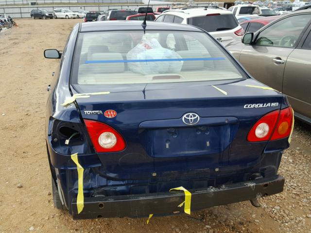 1NXBR32E64Z310687 - 2004 TOYOTA COROLLA CE BLUE photo 9