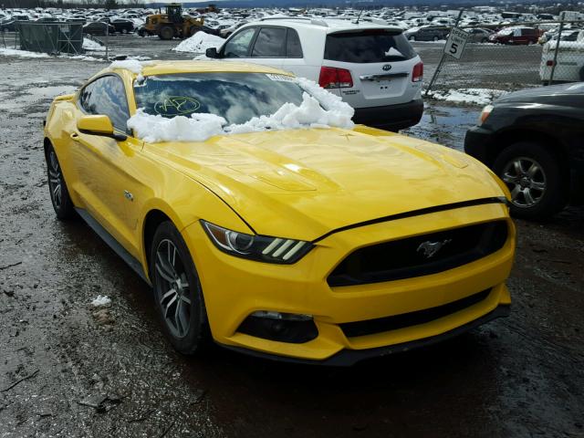 1FA6P8CF5G5244699 - 2016 FORD MUSTANG GT YELLOW photo 1