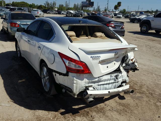 1N4AA5AP8BC829481 - 2011 NISSAN MAXIMA S WHITE photo 3