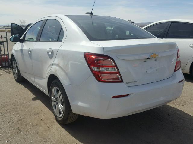 1G1JB5SH3H4158599 - 2017 CHEVROLET SONIC LS 白色 照片 3
