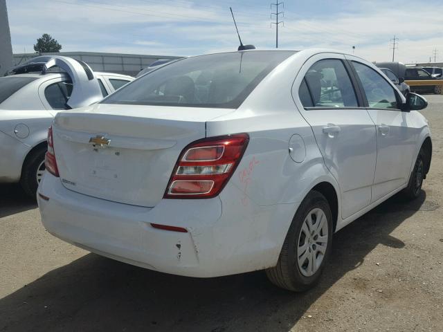 1G1JB5SH3H4158599 - 2017 CHEVROLET SONIC LS 白色 照片 4