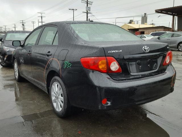 JTDBL40E49J044531 - 2009 TOYOTA COROLLA BA BLACK photo 3