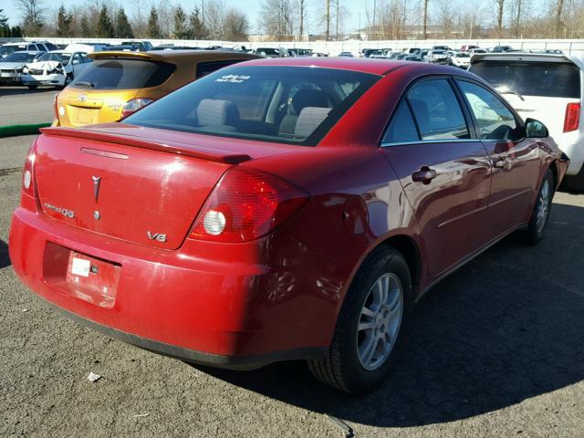 1G2ZG558064178821 - 2006 PONTIAC G6 SE1 RED photo 4