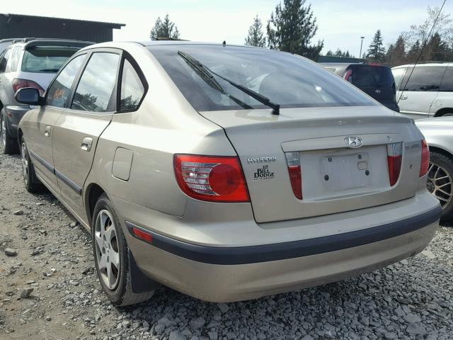 KMHDN56DX5U172218 - 2005 HYUNDAI ELANTRA GL TAN photo 3