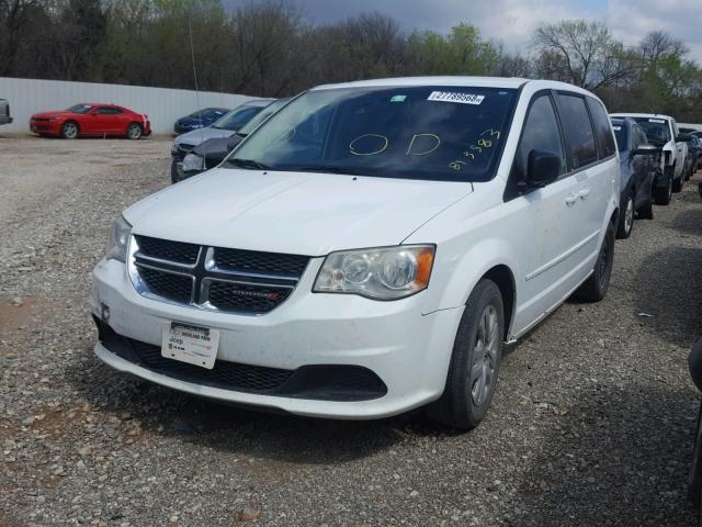 2C4RDGBG1DR813583 - 2013 DODGE GRAND CARA WHITE photo 2