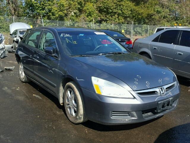 1HGCM56767A133595 - 2007 HONDA ACCORD EX GRAY photo 1