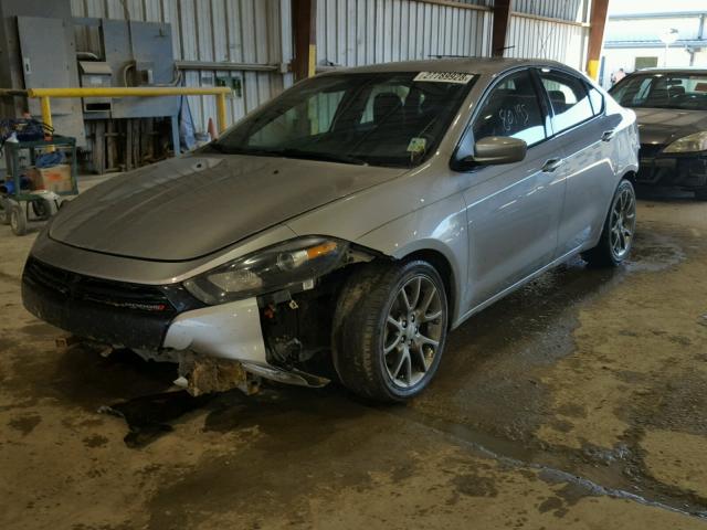 1C3CDFBB2ED824296 - 2014 DODGE DART SXT SILVER photo 2