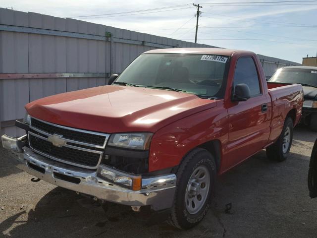 3GCEC14X46G225102 - 2006 CHEVROLET SILVERADO RED photo 2