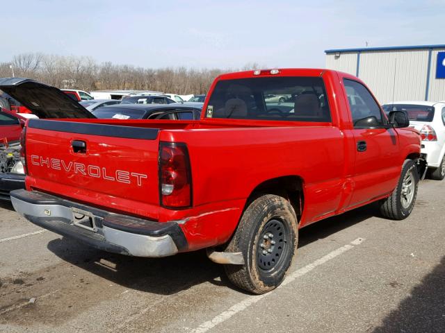 3GCEC14X46G225102 - 2006 CHEVROLET SILVERADO RED photo 4