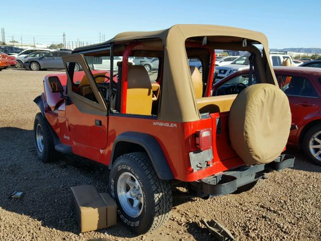 1J4FY19P2PP202892 - 1993 JEEP WRANGLER / RED photo 3