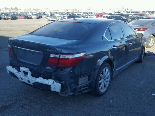 JTHBL46F075012115 - 2007 LEXUS LS 460 GRAY photo 4