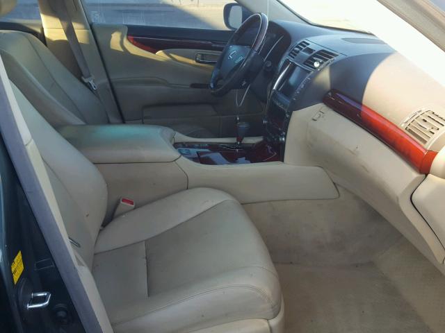 JTHBL46F075012115 - 2007 LEXUS LS 460 GRAY photo 5