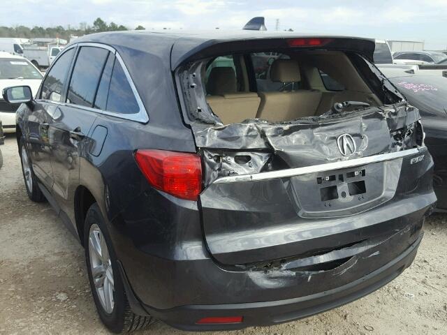 5J8TB3H32EL004694 - 2014 ACURA RDX BASE GRAY photo 3