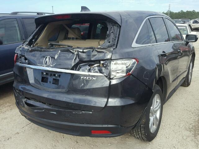 5J8TB3H32EL004694 - 2014 ACURA RDX BASE GRAY photo 4