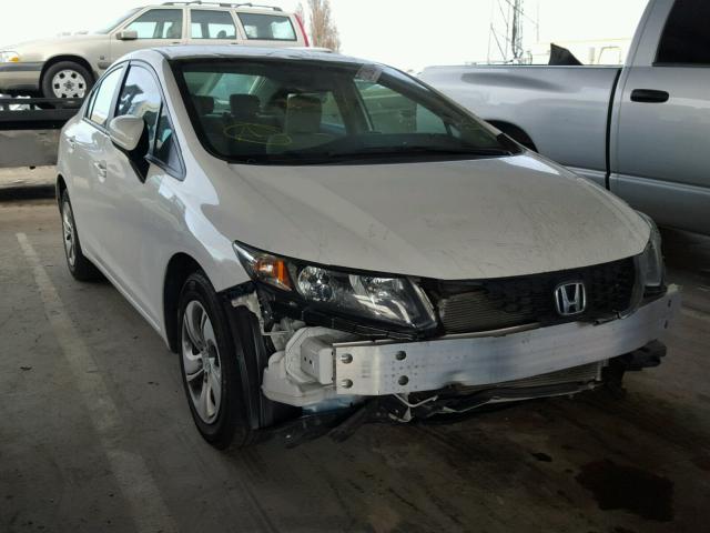 19XFB2F51EE229904 - 2014 HONDA CIVIC LX WHITE photo 1