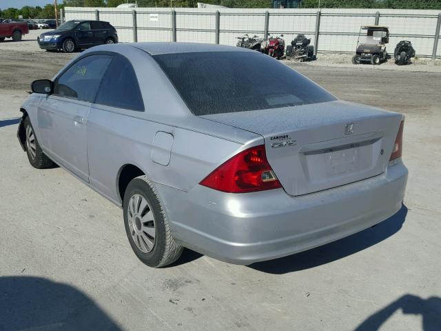 1HGEM22562L084343 - 2002 HONDA CIVIC LX SILVER photo 3