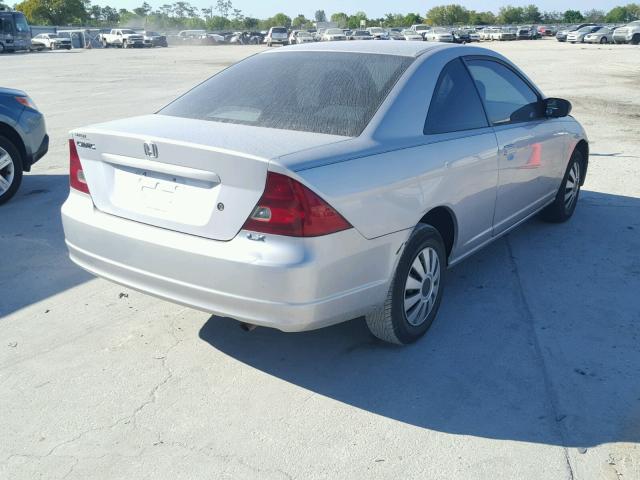 1HGEM22562L084343 - 2002 HONDA CIVIC LX SILVER photo 4