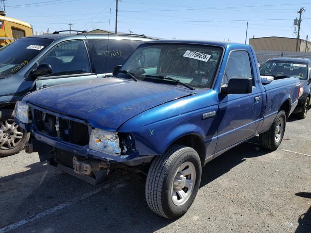 1FTYR10D38PA02152 - 2008 FORD RANGER BLUE photo 2