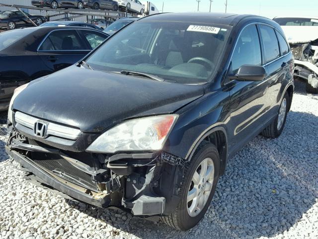 3CZRE38599G702265 - 2009 HONDA CR-V EX BLACK photo 2