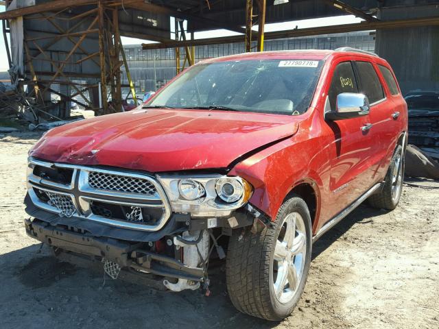 1D4SD5GT7BC694989 - 2011 DODGE DURANGO CI RED photo 2