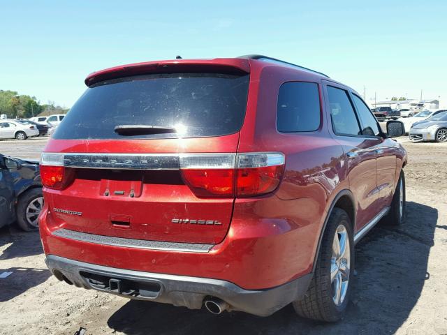 1D4SD5GT7BC694989 - 2011 DODGE DURANGO CI RED photo 4