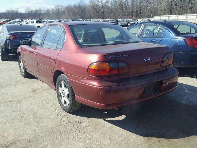 1G1NE52J23M554415 - 2003 CHEVROLET MALIBU LS MAROON photo 3