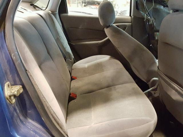 1FAFP34372W282154 - 2002 FORD FOCUS SE BLUE photo 6