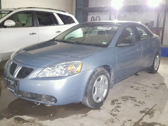 1G2ZF58B274274848 - 2007 PONTIAC G6 VALUE L BLUE photo 2