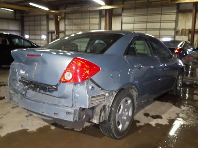 1G2ZF58B274274848 - 2007 PONTIAC G6 VALUE L BLUE photo 4