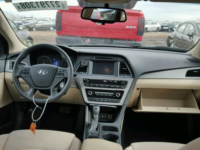 5NPE24AF8GH272691 - 2016 HYUNDAI SONATA SE BLACK photo 9