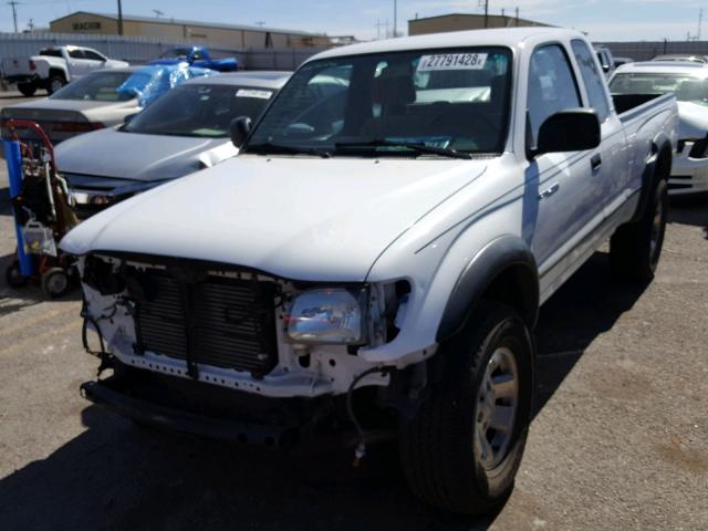 5TESM92N41Z729436 - 2001 TOYOTA TACOMA XTR WHITE photo 2