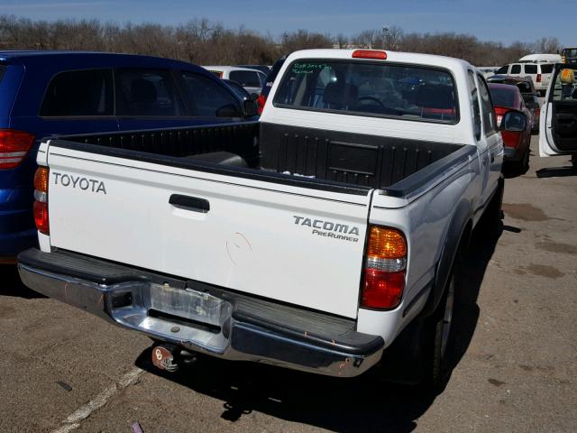 5TESM92N41Z729436 - 2001 TOYOTA TACOMA XTR WHITE photo 4