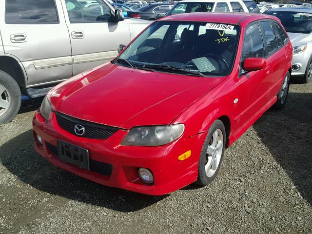 JM1BJ246131214851 - 2003 MAZDA PROTEGE PR RED photo 2