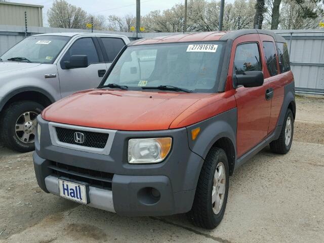 5J6YH18564L016350 - 2004 HONDA ELEMENT EX ORANGE photo 2