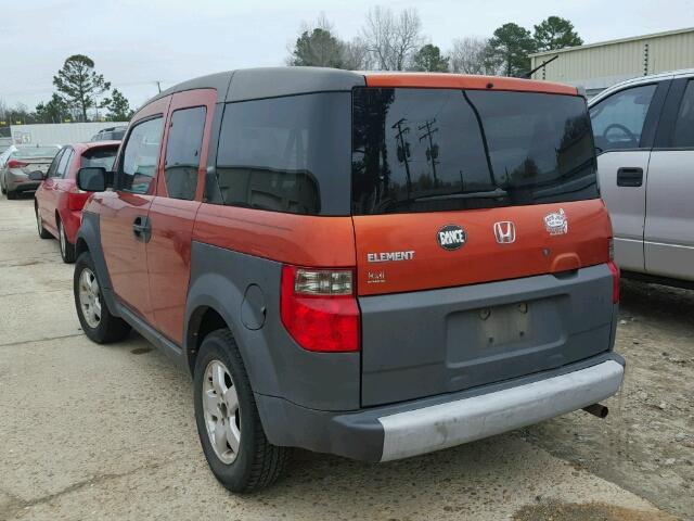 5J6YH18564L016350 - 2004 HONDA ELEMENT EX ORANGE photo 3