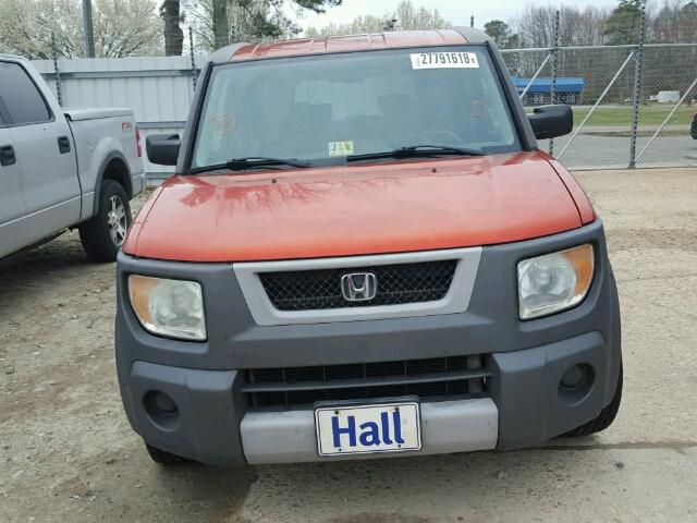 5J6YH18564L016350 - 2004 HONDA ELEMENT EX ORANGE photo 9