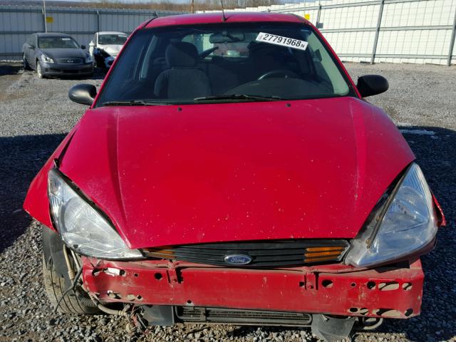 3FAFP31392R136586 - 2002 FORD FOCUS ZX3 RED photo 7