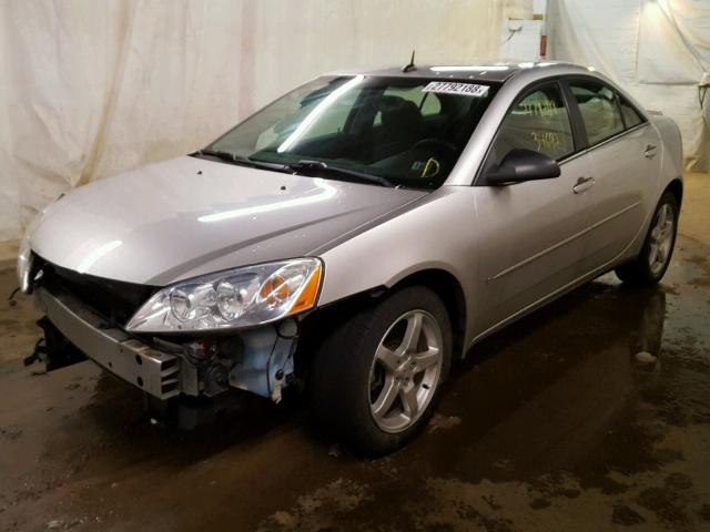 1G2ZG57N384299543 - 2008 PONTIAC G6 BASE SILVER photo 2