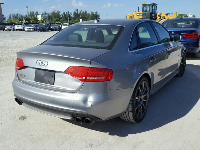 WAUDGAFL3BA055315 - 2011 AUDI S4 PREMIUM SILVER photo 4