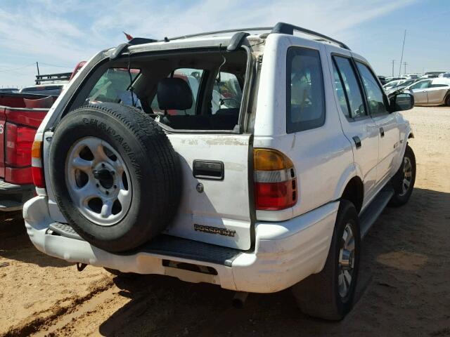 4S6DM58W724400809 - 2002 HONDA PASSPORT E WHITE photo 4