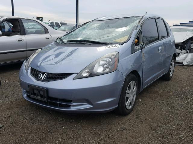 JHMGE8H33BC021728 - 2011 HONDA FIT BLUE photo 2