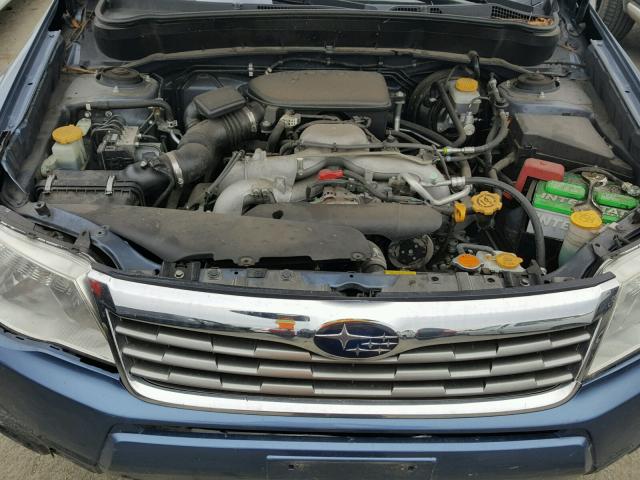 JF2SH6AC1AH761878 - 2010 SUBARU FORESTER 2 BLUE photo 7