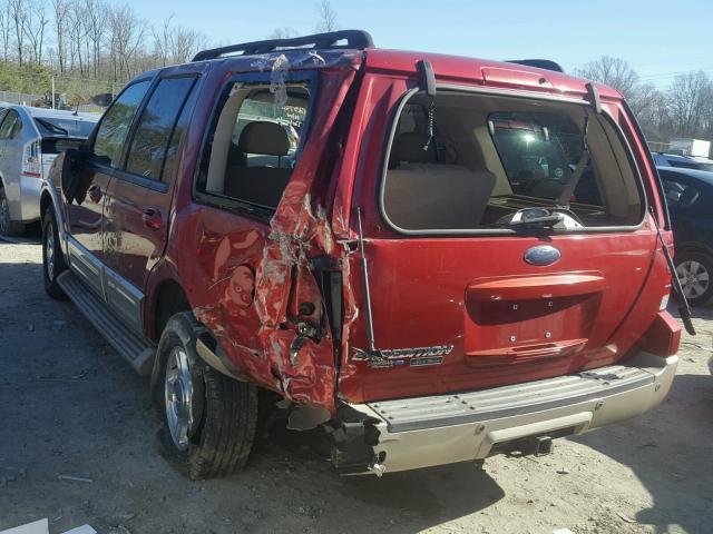 1FMFU18525LA38870 - 2005 FORD EXPEDITION RED photo 3