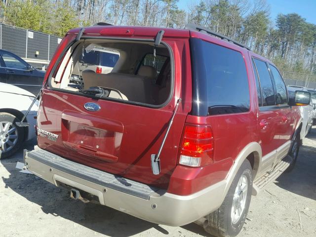 1FMFU18525LA38870 - 2005 FORD EXPEDITION RED photo 4