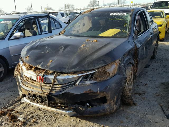 1HGCR2F86HA112420 - 2017 HONDA ACCORD EXL BLACK photo 2