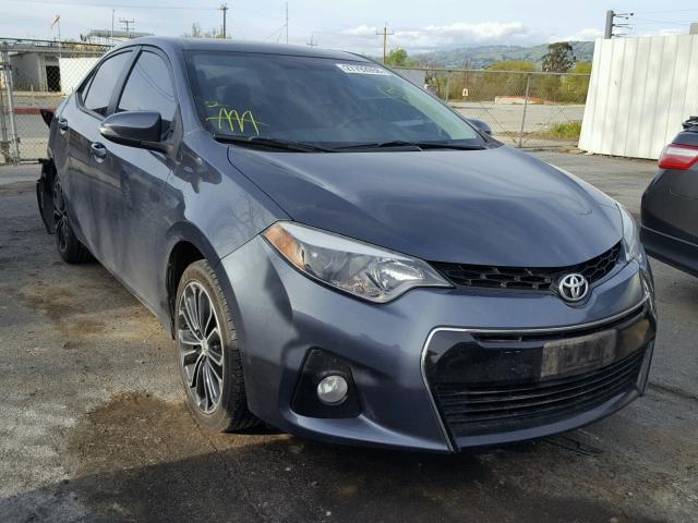 5YFBURHE3EP147699 - 2014 TOYOTA COROLLA L BLUE photo 1