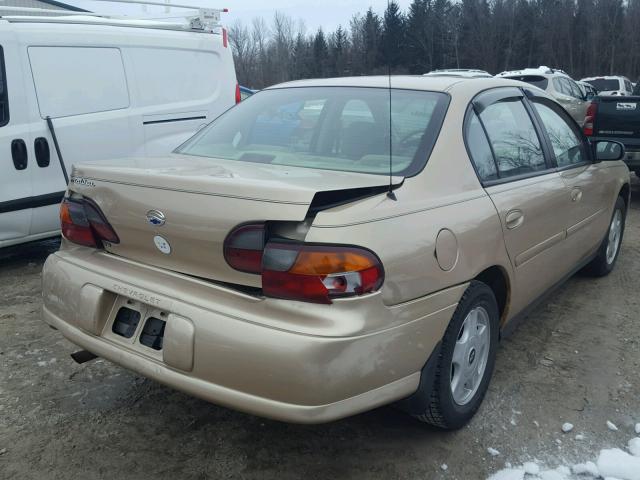 1G1ND52J316194219 - 2001 CHEVROLET MALIBU GOLD photo 4