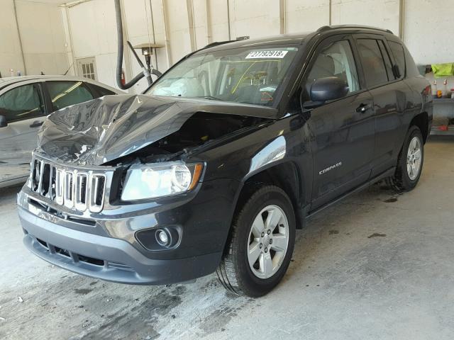 1C4NJCBA0FD143784 - 2015 JEEP COMPASS SP BLACK photo 2
